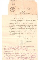Lettre En Franchise De CASTRES, Tarn ( Travaux Constructions Du Presbytère De St Amancet )  > Mairie, 1896, TB - Frankobriefe
