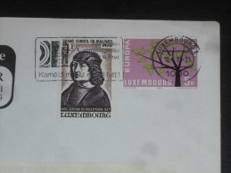 LETTRE LUXEMBOURG AVEC YT 613 ET 819 - EUROPA ARBRE - GRAND CONSEIL DE MALINES JEROME DE BUSLEYDEN - - Lettres & Documents