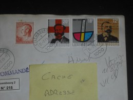 LETTRE RECOMMANDEE LUXEMBOURG AVEC YT 1164 1165 1666 870b - GRAND DUC JEAN - CROIX ROUGE DUNANT - LIVRE - SPOO - - Storia Postale