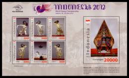 Indonesia 2012 World Stamp Championship Mnh M/S Wayang Limited Edition - Indonesië