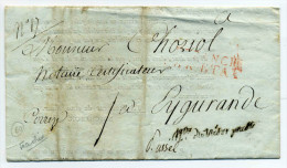 Franchise Révolution Française : Minitre Du Trésor Public + Affranchi Par état + Cachet Rond Au Verso / 13 Dec 1808 - 1701-1800: Vorläufer XVIII