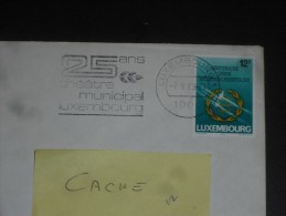 LETTRE LUXEMBOURG AVEC YT 1173 - UNION INTERPARLEMENTAIRE  - FLAMME THEATRE MUNICIPAL - - Storia Postale