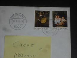 LETTRE LUXEMBOURG AVEC YT 1169 1170 - EUROPA JEUX ENFANTS VOLANT TAMBOUR - CACHET LUXEMBOURG 2 - - Storia Postale
