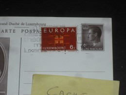 LETTRE ENTIER POSTAL LUXEMBOURG AVEC YT 635 - GRAND DUC JEAN - EUROPA - - Interi Postali