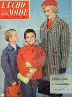 REVUE L' ECHO DE LA MODE N° 35- 31 AOUT 1958- RENTREE ECOLE BOUSSAC-BOULES PRESSE PAPIERS  SULFURES - Fashion