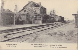 CPA - Rosières (80) - Intérieur De La Gare - Guerre 1914-15 - Rosieres En Santerre