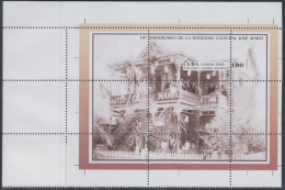 2006.101 CUBA 2006 MNH ERROR OF PERFORATION. SPECIAL SHEET. JOSE MARTI. CASA DE TEODORO PEREZ. CAYO HUESO. KEY WEST. - Sin Dentar, Pruebas De Impresión Y Variedades