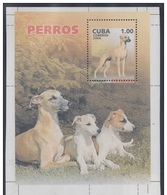 2006.124 CUBA 2006 MNH IMPERFORATED PROOF SPECIAL SHEET. PERROS. DOG. WHIPPET. PERFORATION ERROR. - Imperforates, Proofs & Errors