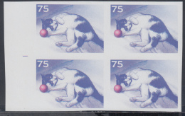 2007.133 CUBA 2007 MNH IMPERFORATED PROOF BLOCK 4. GATOS. CAT. FELINE. WITHOUT COLOR - Imperforates, Proofs & Errors