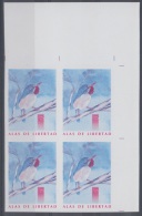 2008.114 CUBA 2008 MNH IMPERFORATED PROOF BLOCK 4. ALAS DE LIBERTAD. BIRD. PAJAROS. AVES. CARTACUBA. WITHOUT COLOR ERROR - Imperforates, Proofs & Errors