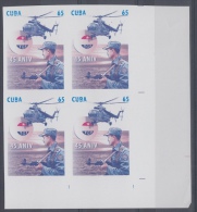 2008.122 CUBA 2008 MNH IMPERFORATED PROOF BLOCK 4. 45 ANIV GUARDAFRONTERAS. GUARD COST. WITHOUT COLOR ERROR. - Non Dentelés, épreuves & Variétés