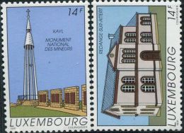 LM0668 Luxembourg 1991 Architectural Monuments 2v MNH - Neufs