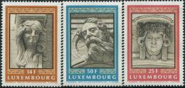 LM0669 Luxembourg 1991 Fountain Sculpture 3v MNH - Neufs