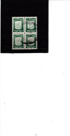 ISRAELE  1965 -7 - Yvert  278° (quartina) - Stemma - Used Stamps (without Tabs)