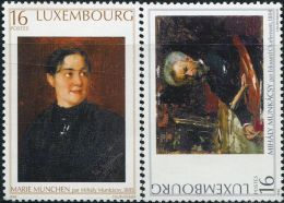 LM0687 Luxembourg 1996 People Paintings 2v MNH - Neufs