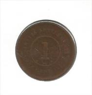 G4 Straits Settlements 1 One Cent 1888. Victoria Queen - Malaysie