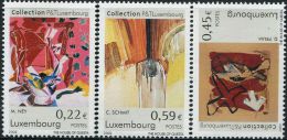 LM0722 Luxembourg 2002 Modern Painting 3v MNH - Nuevos
