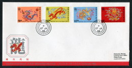 1988 Hong Kong China Year Of The Dragon Day First Day Cover - FDC