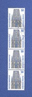 1987  N° 1167  SE-TENANT FREIBURGER MÜNSTER  OBLITÉRÉ YVERT TELLIER 0.60 € X 4 = 2.40 € - Roller Precancels