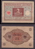 Weimarer Republik , Infla , 2 Mark , 1920 , RB-65 A , VF - Administración De La Deuda