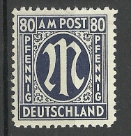 Deutschland 1945/46 Bizone Michel 34 Deutscher Druck MNH - Postfris