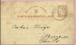 Lavelezo-lap, 1879., Hungary, Carte Postale - Briefe U. Dokumente