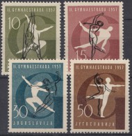 Yugoslavia Republic 1957 Sport Mi#823-826 Mint Never Hinged - Unused Stamps