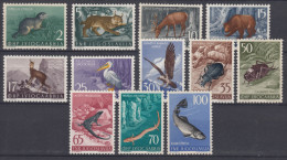 Yugoslavia Republic 1954 Animals Mi#738-749 Mint Never Hinged - Ongebruikt