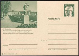 Germany 1973, Illustrated Postal Stationery "Karlsruhe", Ref.bbzg - Illustrated Postcards - Mint