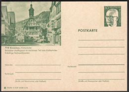 Germany 1973, Illustrated Postal Stationery "Künzelsau", Ref.bbzg - Cartes Postales Illustrées - Neuves