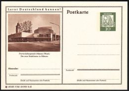 Germany 1962, Illustrated Postal Stationery "Provincial Capital Münster - Municipal Theatre", Ref.bbzg - Illustrated Postcards - Mint