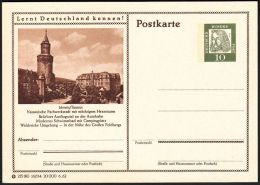 Germany 1962, Illustrated Postal Stationery "Idstein Workshop And Powerful Witches Tower", Ref.bbzg - Illustrated Postcards - Mint