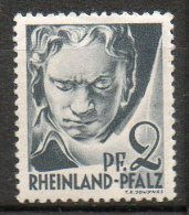 RHENO-PALATIN  2pgris 1947-48  N°1 - Rhine-Palatinate