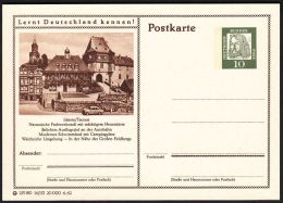 Germany 1962, Illustrated Postal Stationery "Idstein Workshop And Powerful Witches Tower", Ref.bbzg - Cartes Postales Illustrées - Neuves