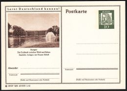 Germany 1962, Illustrated Postal Stationery "New Castle In Stuttgart", Ref.bbzg - Cartes Postales Illustrées - Neuves
