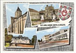 Saint Hilaire Des Loges: Hotel De VIlle, Eglise, Chateau, C.E.G. (10-298) - Saint Hilaire Des Loges
