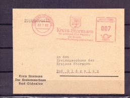 Deutsche Bundespost - Kreis Stormarn -  Bad Oldesloe  2/7/60  (RM5740) - Schwäne