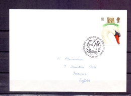 Great Britain  -British Philatelic Bureau - First Day Of Issue - Edinburgh 19/1/93 (RM57570) - Cygnes