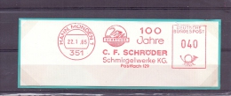 Deutsche Bundespost -  100 Jahre  Schröder Schmirgelwerke - Hann.Münden 22/1/65 (RM5947) - Cisnes