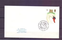 Great Britain -First Day Issue British Philatelic Bureau  Edinburgh 19/1/93  (RM6303) - Swans