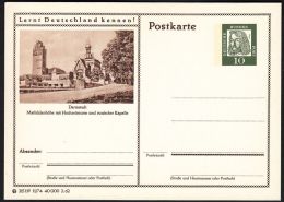 Germany 1962, Illustrated Postal Stationery "Darmstadt", Ref.bbzg - Illustrated Postcards - Mint