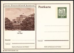 Germany 1962, Illustrated Postal Stationery "Essen - Villa Hugel", Ref.bbzg - Cartes Postales Illustrées - Neuves