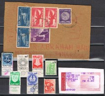 10102. Lote Sellos Y Un Frontal De HAIFA (israel) Aereo 1949 º - Collections, Lots & Series