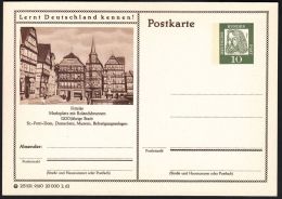 Germany 1962, Illustrated Postal Stationery "Marketplace In Rolandsbrunnen", Ref.bbzg - Cartes Postales Illustrées - Neuves