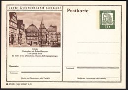 Germany 1962, Illustrated Postal Stationery "Marketplace In Rolandsbrunnen", Ref.bbzg - Geïllustreerde Postkaarten - Ongebruikt