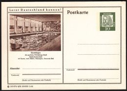 Germany 1962, Illustrated Postal Stationery "Swimming Pool In Sindelfingen", Ref.bbzg - Cartes Postales Illustrées - Neuves