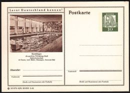 Germany 1962, Illustrated Postal Stationery "Swimming Pool In Sindelfingen", Ref.bbzg - Geïllustreerde Postkaarten - Ongebruikt