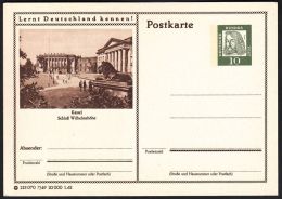 Germany 1962, Illustrated Postal Stationery "Casle Wilhelmhohe In  Kassel", Ref.bbzg - Cartes Postales Illustrées - Neuves