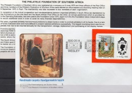 Teppiche Südafrika Ciskei Block 5 FDC 9€ Teppich-Weberei Bloque Hoja M/s Works Women Sheets Bf Cover Of South Africa RSA - Cartas & Documentos