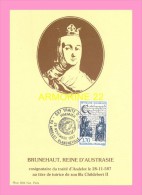 CPM ANDELOT BLANCHEVILLE  Brunehaut , Reine D Austrasie +     Tampon De La Poste - Andelot Blancheville